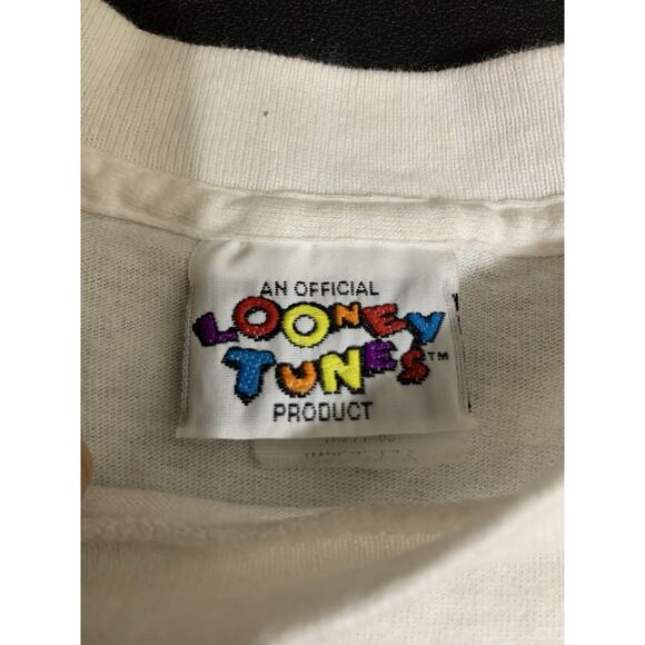 Vintage Tweety Bird Warner Bros. Big Print T-Shirt 90s Size XL - Picture 7 of 9